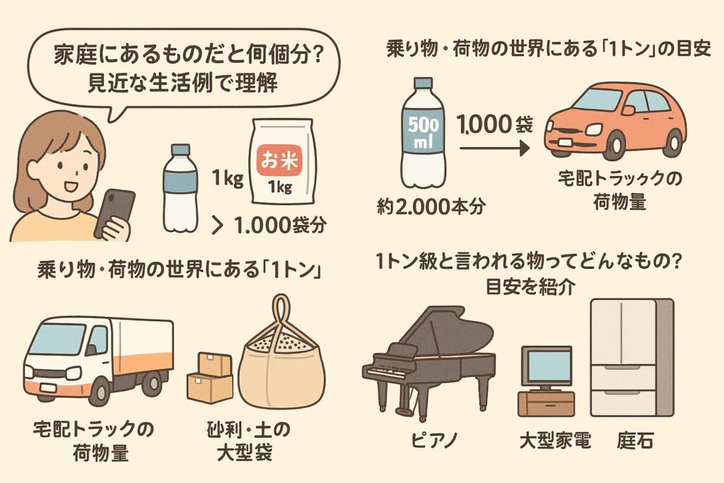 1トンは何グラム?ゼロの数で迷わない単位換算の全ポイント解説 | 知ってると後がラクになる!暮らしのアトラク知恵カフェ